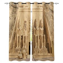 Egypt Historical Heritage Art Ancient Curtains for Living Room Bedroom Kitchen Window Treatment Curtain Home Decoration 2024 - buy cheap