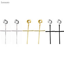 Leosoxs-2 unidades, producto europeo y americano Simple, novedad, generoso, joyería para Piercing de oreja cruzada 2024 - compra barato