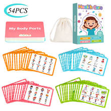 54PCS Kids Health Card English Flash Card Educational Toy Learn to Cultivate Healthy Habits English Flash Card Toy 3-8 Years Old 2024 - buy cheap