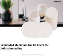 Высокое качество для индукционной герметизации 58 мм пластиковые ламинированные алюминиевые фольги для крышек 5000 шт. 2024 - купить недорого