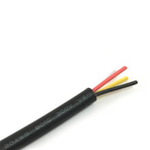 22AWG RVV 2/3/4 Cores Tinned Copper Wire Conductor Electric 0.3 Square RVV Cable Black soft sheathed wire 10M/lot 2024 - buy cheap