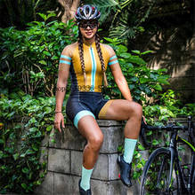 Macacão feminino pro trisuita, traje de triatlo com roupas de ciclismo, conjunto de roupas para andar de bicicleta 2024 - compre barato