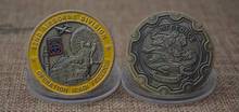Operação do exército dos eua liberdade iraquiana saint george bronze moedas 82nd divisão aerotransportada desafio militar presentes colecionáveis 2024 - compre barato