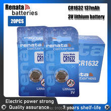 Batería de litio para reloj, pila de botón de 3v, para RENATA cr1632, cr1632, lote original, 20 Uds. 2024 - compra barato