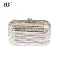 Fashion Celebrity Clutch Ladies Luxury Diamond Silver Party Evening Bag Women Purse Bride Wedding Bags Cocktail Bolso Mujer 2024 - buy cheap