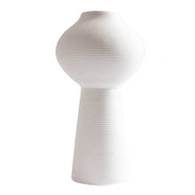 White Vase Shabby Chic Ceramic Flower Vase Solid Pot Tabletop Ornament  B 2024 - buy cheap