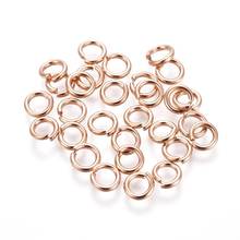 30pcs 5/6/6.5/7/8mm304 Stainless Steel Open Jump Rings Rose Gold color For DIY Jewelry Making Handicrafts&Keychain Accessories 2024 - buy cheap