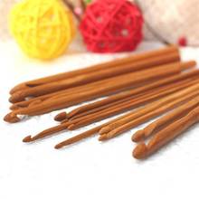 New Arrival 12 Pcs 12 Size Bamboo Wooden Hook Crochet Kit Knitting Needles For Loom Tool DIY Crafts Knitting Accessory 2024 - buy cheap