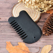 Pente mágico para massagem e prevenção de perda de cabelo, pedra limpa o cabelo, gugua sha, pedra natural de energia natural, 1 peça 2024 - compre barato