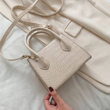 Small Crocodile Pattern Solid Color PU Leather Crossbody Bags For Women 2022 Summer Lady Shoulder Handbags Female Simple Totes 2024 - buy cheap