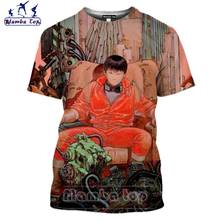 Mamba Top 3D Print Japan Comics Akira T Shirt Men O Neck Shimajima Tiexiong Anime Tshirt Women Black Super Power Pill Sportswear 2024 - buy cheap