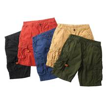 Pantalones cortos informales para hombre, Shorts masculinos de algodón con múltiples bolsillos, estilo militar, holgados, ropa de calle 2024 - compra barato
