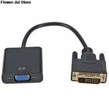 DVI Male to VGA Female Video Converter Adapter DVI 24+1 15 Pin DVI-D to VGA Adapter Cable 1080P 2024 - buy cheap
