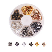 108Pcs Metal Iron 4-Petal Flower Loose Spacer Bead Caps for DIY Jewelry Making Findings 14.5x7.5mm 2024 - buy cheap