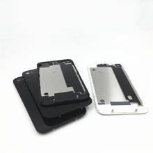 10 unids/lote-funda trasera de repuesto para Iphone 4, 4G, 4S, carcasa de puerta de batería de vidrio, Original, nueva 2024 - compra barato