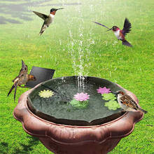 Fonte de água pássaro banho jardim fontes decoração do pátio flutuante fonte de água solar bomba de água decoração do jardim ao ar livre 2024 - compre barato