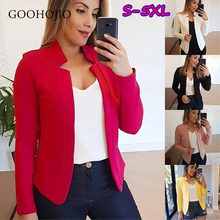 GOOHOJIO 2021 New Spring and Autumn Casual Women Blazers All-match chic Blazers Women Profession Temperament Blazers for Women 2024 - buy cheap