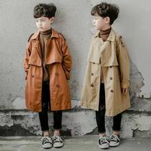 Spring Boys Clothes Loose Coat Jackets Girls Fashion Cotton Windbreaker teens Chilren clothing Button Boy kids outerwears 2024 - buy cheap