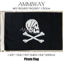 AMMIWAY Henry каждый пиратский череп и крест скрещенные кости Sabres флаги и баннеры Jolly Roger Череп кости односторонний двусторонний флаг 2024 - купить недорого