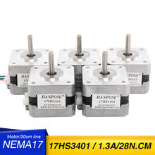 5 шт./лот Nema17 17HS3401 4-lead Nema 17 шаговый двигатель 42BYGH 1.3A CE ROSH ISO CNC лазерный измельчитель пены плазменной резки 2024 - купить недорого