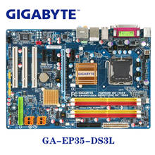 Placa-mãe lga 775 p35 gigaby2 gigabyte drive 100%, placa com usb2.0 8g drive sata ii, sistema pci-e x16 2024 - compre barato