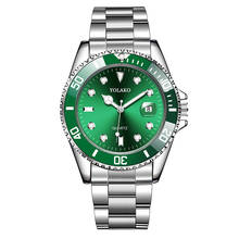 YOLAKO Brand Men Stainless Steel Business Watches With Calendar Luxury Male Sport Watch Quartz Clock Relogio Masculino Hot 2024 - buy cheap