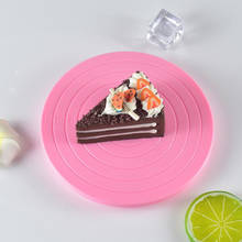 Пластиковая вращающаяся подставка для торта, нескользящая круглая подставка для украшения торта, 14 см, инструменты для выпечки «сделай сам» 2024 - купить недорого