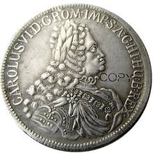 Moneda DE copia chapada en plata, accesorio alemán Euro Austria 1 Thaler - Karl VI Hall 1721, DE(23) 2024 - compra barato