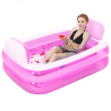 Inflatable Portable Bathtub Steam Baby Pool Foldable Steam Thick Bathtub Solid Plastic Banheira Bathroom Products DE50YT 2024 - buy cheap