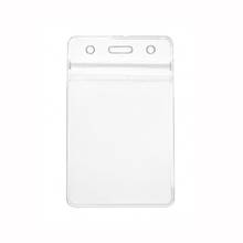 Protector de tarjeta de trabajo transparente de PVC suave, cubierta de plástico, soporte para fototarjeta, trabajo T4L8, 10 Uds. 2024 - compra barato