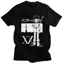 Kawaii Hxh Gon Freecss T-shirt Men O-neck Short Sleeved Manga Anime Tshirt Hunter x Hunter Shirt Soft Cotton Tee Top Merchandise 2024 - buy cheap