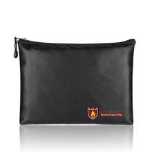 Fireproof Document Bags, A4 Size Waterproof and Fireproof Bag with Fireproof Zipper for iPad, Money, Jewelry, Passport, Document 2024 - buy cheap