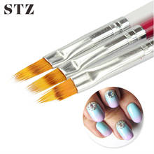 Stz caneta de efeito gradiente macio, 1 pç, caneta para manicure vermelho/preto/branco, ferramentas para esmalte gel uv, arte em unhas #285 2024 - compre barato