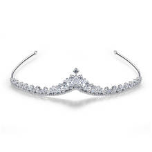 Floralbride tiara de noiva com cristais de cobre, zircônia, casamento, princesa, coroa, joias para mulheres 2024 - compre barato