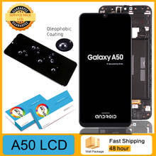 Pantalla 100% Original con marco para Samsung Galaxy A50, 2019, A505F/DS, A505F, pantalla táctil LCD, piezas de reparación 2024 - compra barato