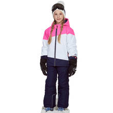 Dollplus-trajes de esquí para niña, chaqueta y pantalón a prueba de viento, traje cálido de esquí para invierno, conjunto de ropa para niños y adolescentes, conjuntos de nieve 2024 - compra barato