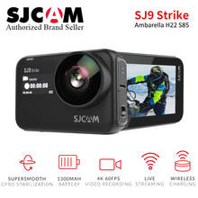 SJCAM SJ9 Strike Gyro/EIS supermooth 4K 60FPS Wi-Fi Удаленная Экшн-камера Ambarella Chip Беспроводная зарядка прямая потоковая камера 2024 - купить недорого