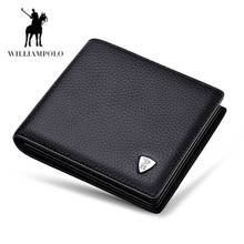 Williampolo men's short wallet men's large-capacity genuine leather purse loose-leaf driver's license holder cartera hombre 213 2024 - buy cheap