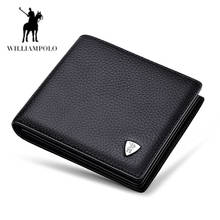 Willampolo-cartera corta de cuero genuino para hombre, billetera masculina de cuero genuino de gran capacidad, de hojas sueltas, con soporte para licencia de conducir, 213 2024 - compra barato