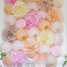 party 15pcs 4,6,8 inches 10cm 15cm 20cm Tissue Paper Pom Poms Paper Flowers Ball pompom wedding Birthday Decoration Parties 2024 - buy cheap