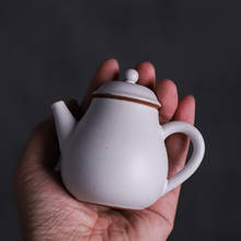 Luwu branco bules de chá cerâmica chinesa kungfu pote cerâmica artesanal drinkware 90ml 2024 - compre barato