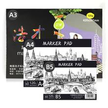 A3/A4/B5 Drawing Paper Pad Notebook Sketch Book for Marker Art Paiting Diary Student Gifts 30 Sheets 2024 - buy cheap