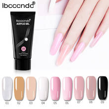 15ml de Gel de uñas duro uñas acrílico constructor rosa claro de cristal Gel LED UV consejos rápido extensión barniz 9 colores IBCCCNDC 2024 - compra barato