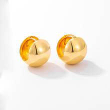 MADALENA SARARA-pendientes de oro de 18K para mujer, aretes de bola redonda de alto pulido, oro amarillo y blanco Au750 2024 - compra barato