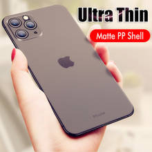Роскошный ударопрочный Ультратонкий чехол 0,3 мм для IPhone 11 Pro X XS XR Max, матовый чехол из ТПУ для iphone 8 7 6 6s Plus, мягкий чехол 2024 - купить недорого