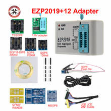 Programador USB SPI de alta velocidad EZP2019, mejor que EZP2013, compatible con Flash de 32M, 24, 25, 93, EEPROM, 25, flash bios con adaptador trasero 2024 - compra barato