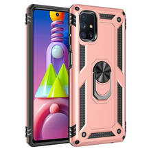 Funda a prueba de golpes para Samsung Galaxy M51, carcasa trasera resistente con anillo de soporte para coche, para Galaxy M10, M20, M30, M30S, M21, M31, M31S 2024 - compra barato