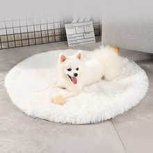 Round Cat Dog Bed Mat Plush Kennel Beds Warm Cat Sleep Bed Puppy Cushion Mat Soft Flannel Fleece Pet Supplies Warm Pet Blanket 2024 - buy cheap
