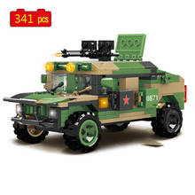 Military Series WWII Armored Vehicle Soldier Weapon accessories DIY Model Building Blocks Bricks Toys Gifts 2024 - buy cheap