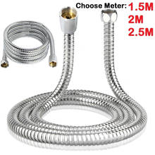 Stainless Steel Chrome Flexible Bathroom Bath Bathing Shower Head Hose Pipe 3/2/1M Shower Plumbing Hoses Bathroom Accessories 2024 - buy cheap